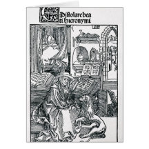 St. Jerome in his study Greeting Cards