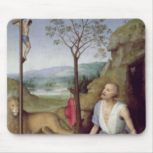 St. Jerome in the Desert, c.1499-1502 Mouse Pads