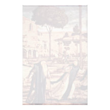 St. Jerome With The Lion In The Monastery By Carpa Customized Stationery
