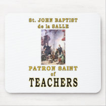 ST. JOHN BAPTIST de la SALLE Mouse Pads