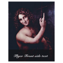 St. John The Baptist By Leonardo Da Vinci Flyer