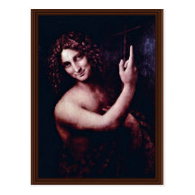 St. John The Baptist By Leonardo Da Vinci Postcard