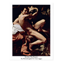 St.John The Baptist By Michelangelo Da Caravaggio Post Cards