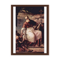 St. John The Evangelist, And The Alms By Tizian Post Card