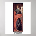 St. John The Evangelist By Jacopo Pontormo posters