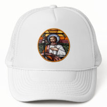 St. Joseph pray for us - stained glass window Trucker Hats