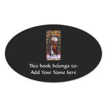 St. Joseph pray for us - stained glass window Stickers