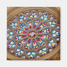St. Joseph's Cathedral - Stained Glass Window Refrigerator Magnet