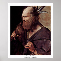 St. Jude Thaddeus, By La Tour Georges De Posters