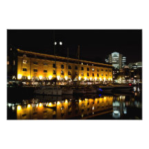 St Katherines Dock London night View Photo Art