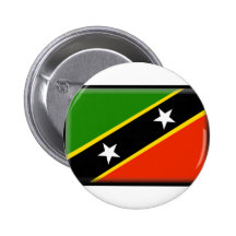 St. Kitts and Nevis Flag Pinback Button