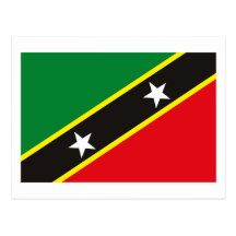 St. Kitts and Nevis Flag Postcard