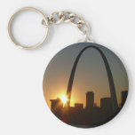 St. Louis Arch Sunset Keychain