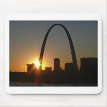 St. Louis Arch Sunset Mouse Pad