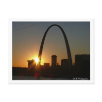 St. Louis Arch Sunset Post Cards