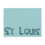 st louis instrument text post card