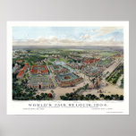 St. Louis, MO World's Fair Panoramic Map - 1904 posters