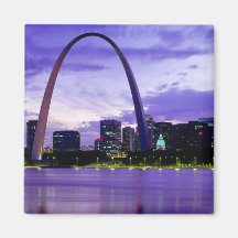 St. Louis Skyline Fridge Magnet