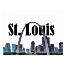 St. Louis Skyline w/ St. Louis in the Sky Postcard