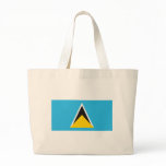St. Lucia Flag Tote Bag