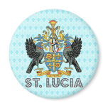 St. Lucia High Quality Coat of Arms magnets