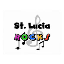 St. Lucia Rocks Postcard