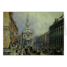 St. Mary le Strand, 1836 Card