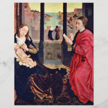 St. Mary Lucas Paints By Weyden Rogier Van Der Flyer Design