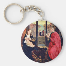 St. Mary Lucas Paints By Weyden Rogier Van Der Key Chain