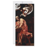 St. Matthew And The Angel By Michelangelo Merisi rack cards