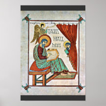 St. Matthew By Meister Des Book Of Lindisfarne (Be Print