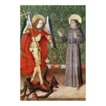 St. Michael and St. Francis of Assisi, c.1480 posters