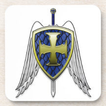 St Michael - Dragon Scale Shield Coaster