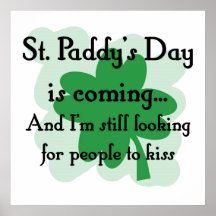 st paddy looking poster