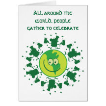 St. Paddy's Day Beer Toast with Leprechauns Greeting Card