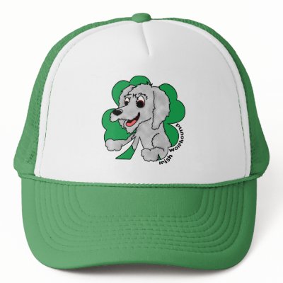 St Paddy's Day Irish Wolfhound Hat by MenagerieMayhem
