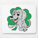 St Paddy's Day Irish Wolfhound Mousepad