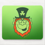 St Paddy's Day Leprechaun Laughing mousepads