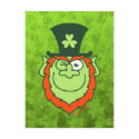 St Paddy's Day Leprechaun Winking and Smiling postcards