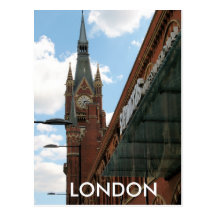 St Pancras Kings Cross London UK postcard