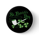 St Parrick's Day Leprechaun Pipe buttons