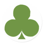 St Patrick Clover Spade stickers