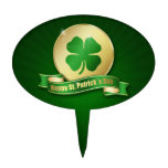 St. Patrick´s Day Coin - Cake Topper Oval