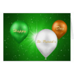 St. Patrick´s Day Irish Balloons - Greeting Card