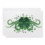 St. Patrick’s Day Shamrock Swirls Invitation