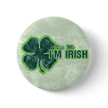 St. Patrick’s ‘Kiss Me’ Shamrock Grunge buttons