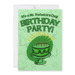 St. Patrick's Birthday Party Invite Customizable invitations