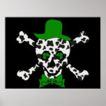 St. Patrick's Cow Skull Posters