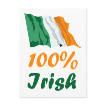 St. Patricks Day 100% Irish Postcards