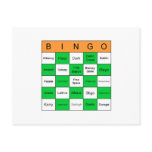 St Patricks Day Bingo postcards